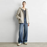 Women's Color Block Straight Jeans - Slimming Autumn Denim