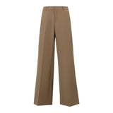 Women's Flare Pants Minimalist Draped Commuter Trousers