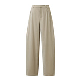 Women's Curved Barrel Pants High Waist Vintage Casual Trousers