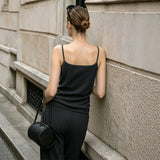Women's Mulberry Silk Blend Knit Cami - Versatile Sleeveless Vest