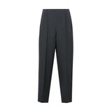 Women's Tapered Cropped Pants - Slimming Business Casual Trousers