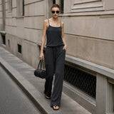 Women's Mulberry Silk Blend Knit Cami - Versatile Sleeveless Vest