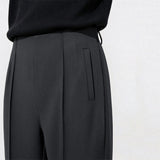 Women's Tapered Cropped Pants - Slimming Business Casual Trousers