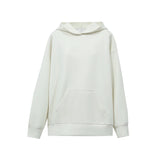 Women's Hooded Letter Print Sweatshirt - Casual Loose Knit Pullover