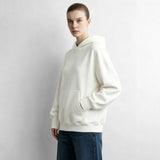 Women's Oversized Fleece Hoodie - Drop Shoulder Business Casual Top