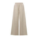 Women's Wide Leg Pants - Minimalist Loose Fit Commuter Trousers