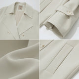 Women's Mid-Length Double Breasted Trench Coat - Commuter Outerwear