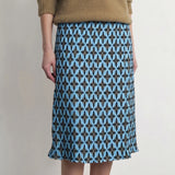 Vintage A-Line Midi Skirt - Minimalist High Waist Office Wear